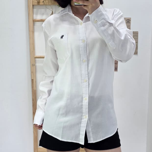 [프립]XL/아베크롬비 셔츠 화이트