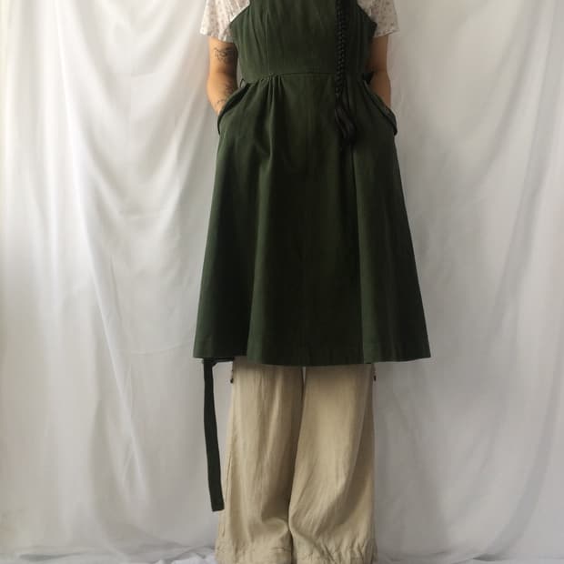 Belted suspender mood onepiece