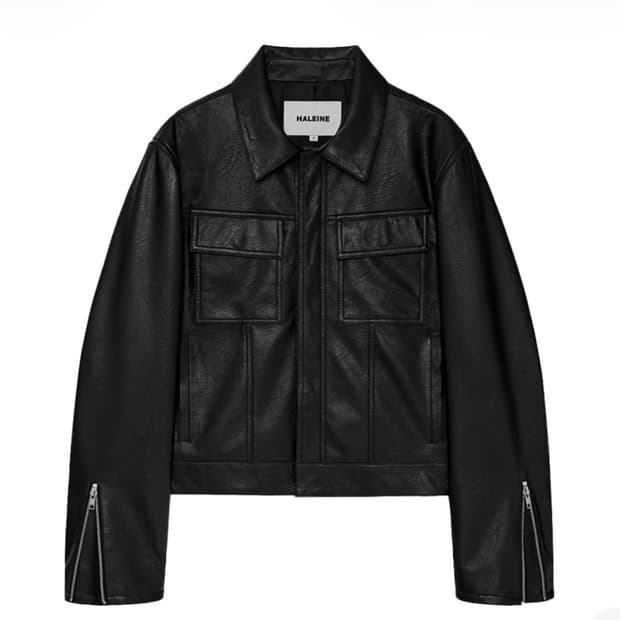 알렌느 트러커 포우 레더 자켓