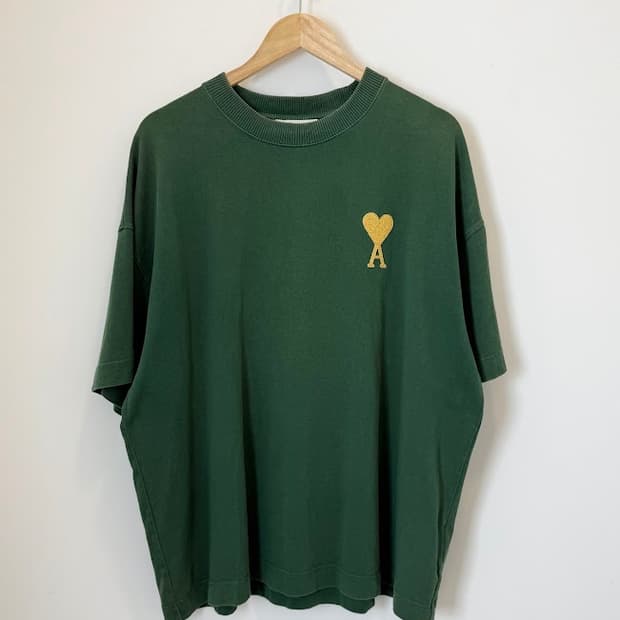 아미 골드빅하트 반팔티 그린