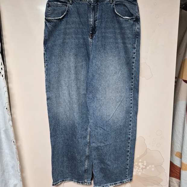 자라 데미지 와이드 데님 팬츠 44 size