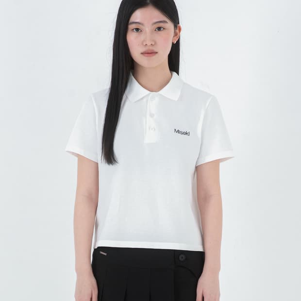 미세키서울 로고 반팔 카라티셔츠 Logo pk t-shirts