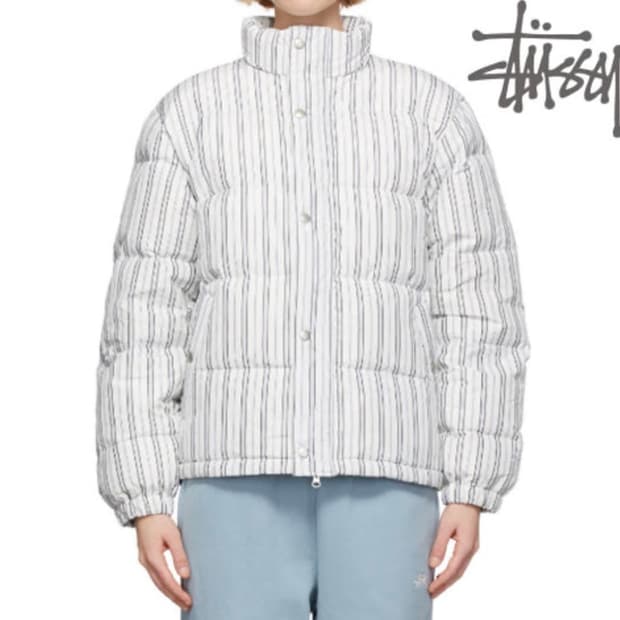 (구매글) 스투시 스트라이프 패딩 s사이즈