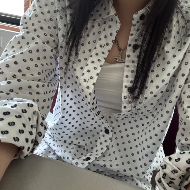 Diesel 디젤 패턴 도트 셔츠