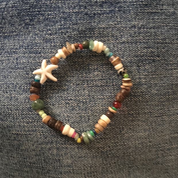 여름을 떠올리며 만든 빈티지 팔찌 