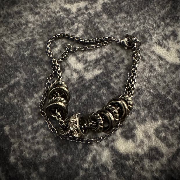 2000s Rhinestone Charm Bracelet