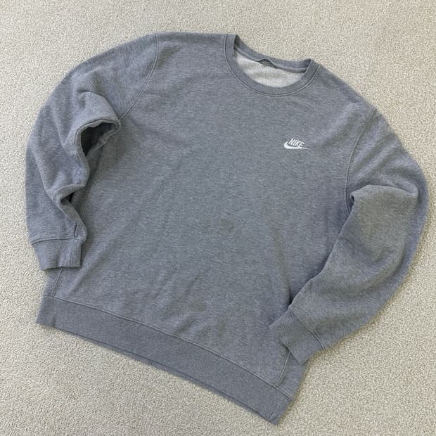 L 나이키 그레이 맨투맨 0319D