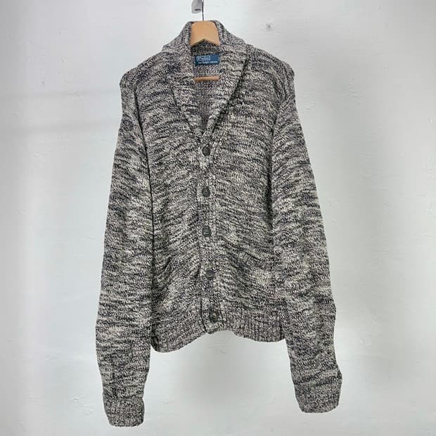 폴로 랄프로렌 보카시 숄카라 니트 버튼 가디건