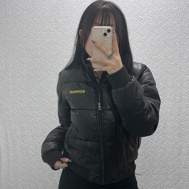 디키즈 올드스쿨 레트로 00's 백로고 숏 패딩 S C07657