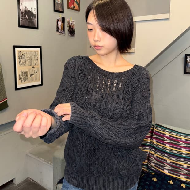 90‘s Issey Miyake I.S cable knit sweater