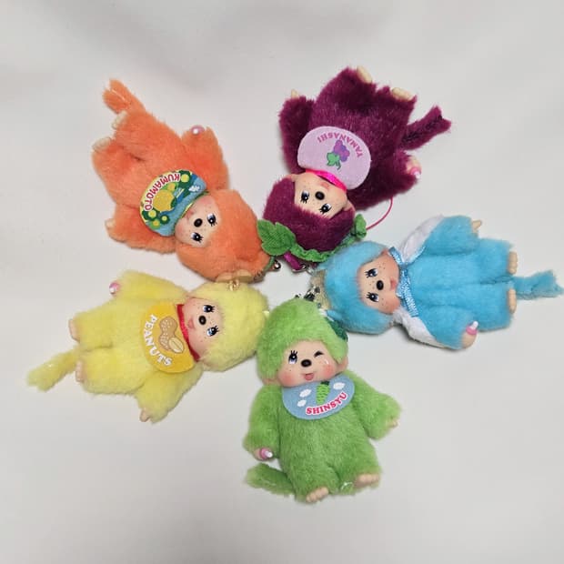 몬치치 지역한정 키링( 한라봉. 거봉. 후지산. 와사비. 땅콩 )