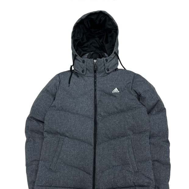아디다스 우먼스 영다운 패딩 자켓 차콜