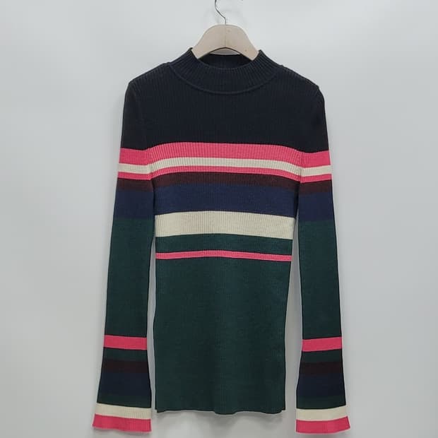 SJYP 에스제이와이피 멀티 스트라이프 울 니트 / 여 S 멀티컬러
