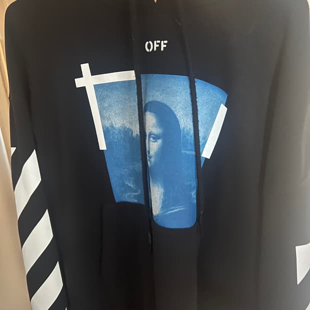 오프화이트 모나리자 후드티 s