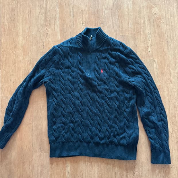 랄프로렌 집업니트 L사이드