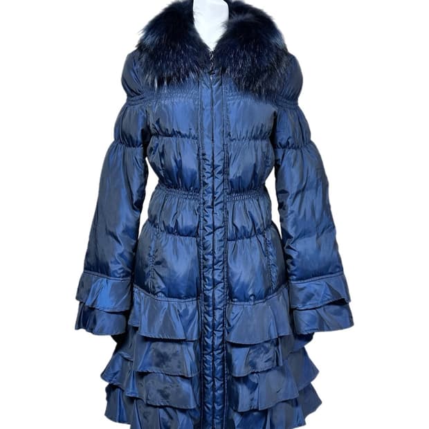 BROTHER OF ZHAO 폭스퍼카라 다운 롱패딩