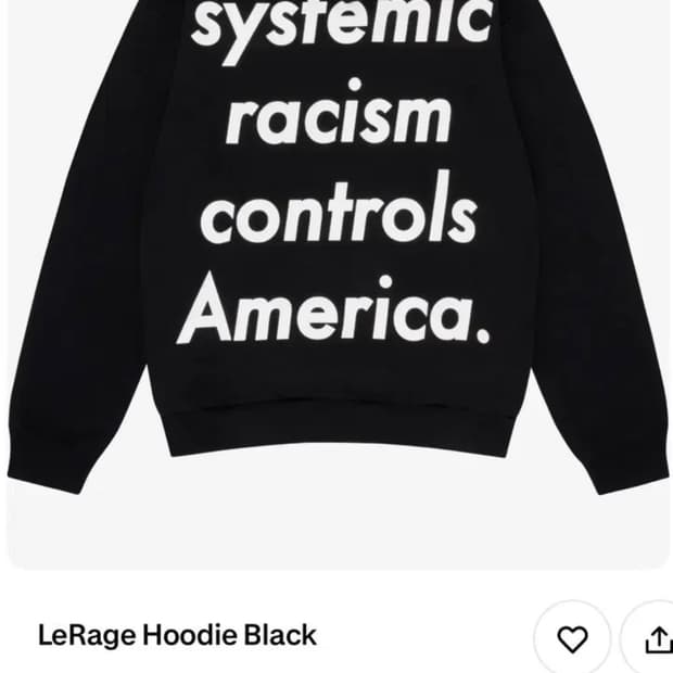 데님티어스 racism 후드 블랙