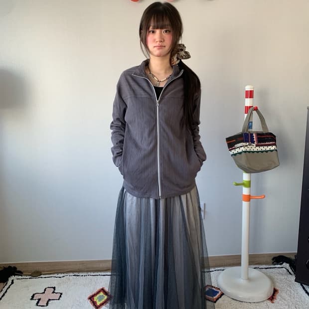 maxi sha-sha dot.. skirt 