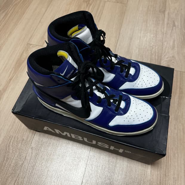 나이키 x 앰부쉬 덩크 딥 로얄 블루