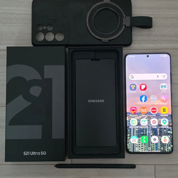 삼성 갤럭시 S21울트라 블랙 색상 256GB (풀박)