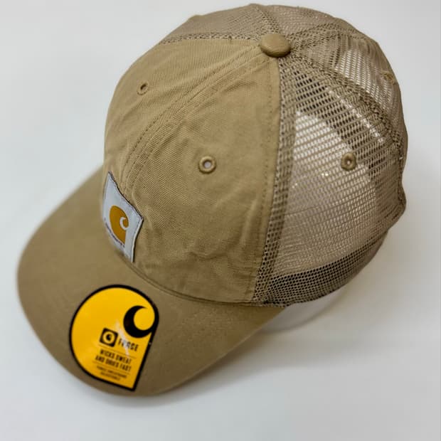 Carhartt 칼하트 베이지 메쉬 트러커 캡