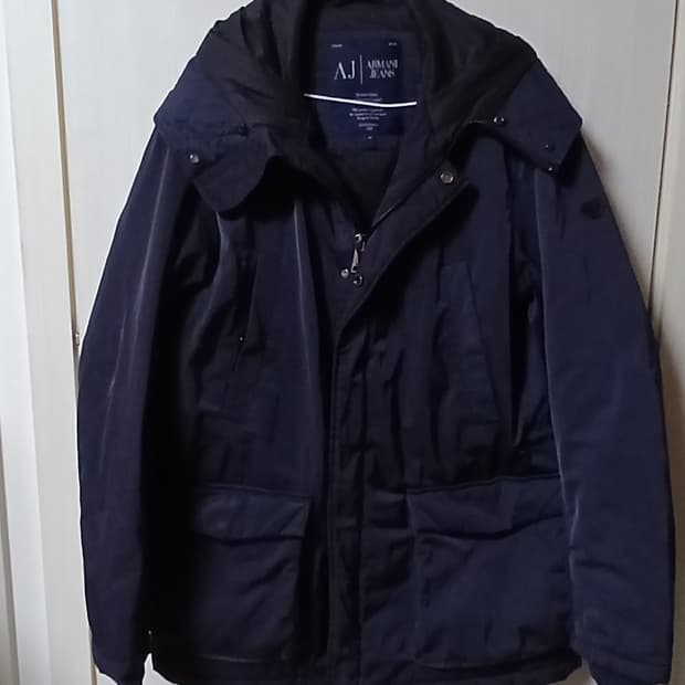 아르마니 진스 남성용 후드 패딩 자켓(52, 약105사이즈)  