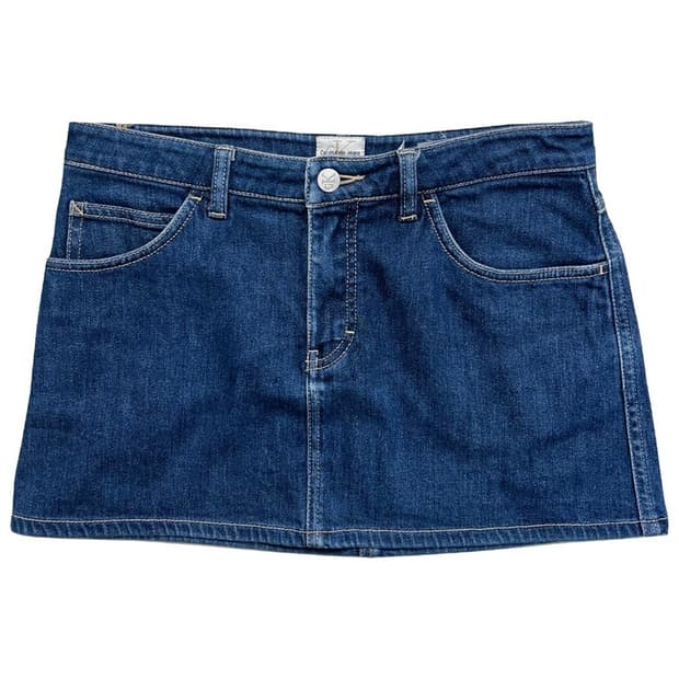 CALVIN KLEIN 데님 미니스커트
