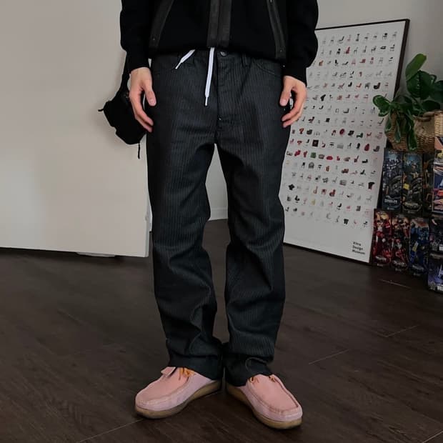 Jun Men 스트라이프 루지 트라우저