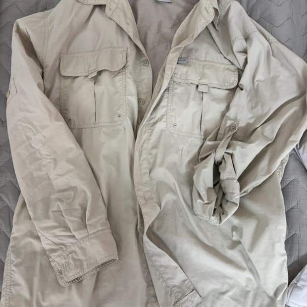 콜롬비아 빈티지 셔츠 자켓 고프코어 나일론