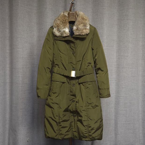 S ) 타미힐피거 여성 FUR 야상 패딩 코트