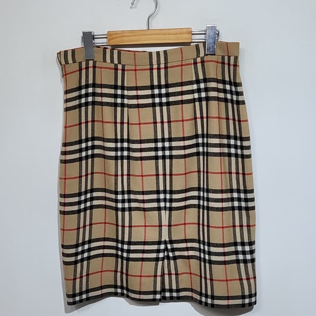 (31) 버버리 울스커트 노바체크 모직 치마 영국판 