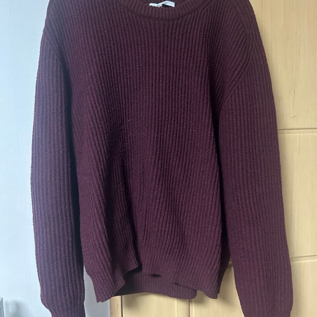 르마드 남자 니트 버건디 M