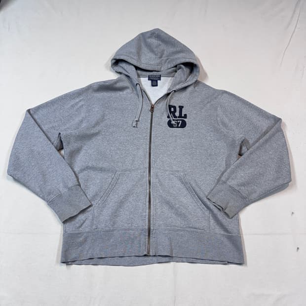 M) 폴로 랄프로렌 진스 RL67 그레이 후드 집업