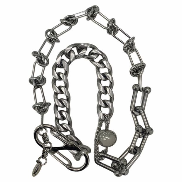 BALL PIERCING CHAIN NECKLACE