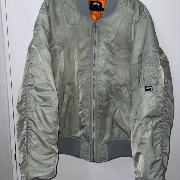 스투시 피그먼트 다잉 봄버자켓 XL