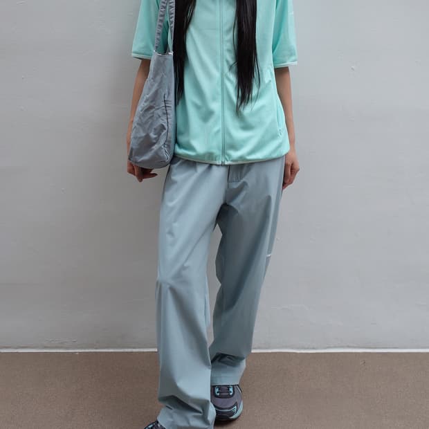지초이 26-002 NYLON PANTS (DUSTY JADE)