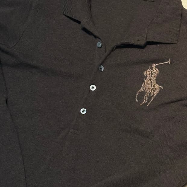폴로 랄프로렌 빈티지 자수 빅포니 브라운 카라티