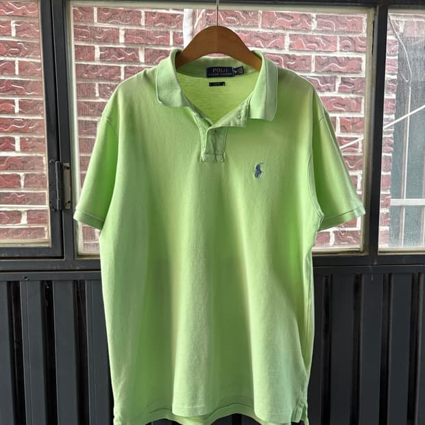 폴로 랄프로렌 라임그린 반팔 폴로 카라티 Polo Ralph Lauren