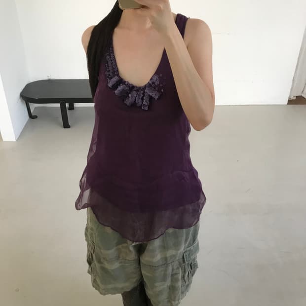 vintage purple sleeveless
