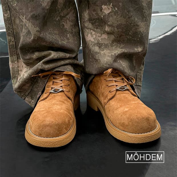 [premium] 앤더슨 라운드 더비 스웨이드 구두