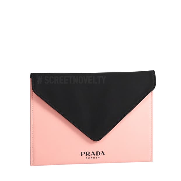  프라다뷰티 클러치 핸드 파우치 핑크&블랙 무료배송