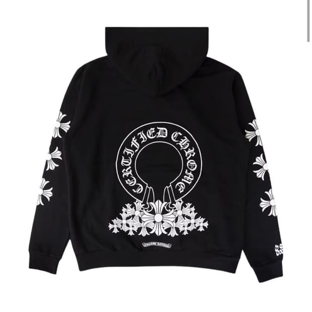 크롬하츠 드레이크 러버보이 후드 블랙