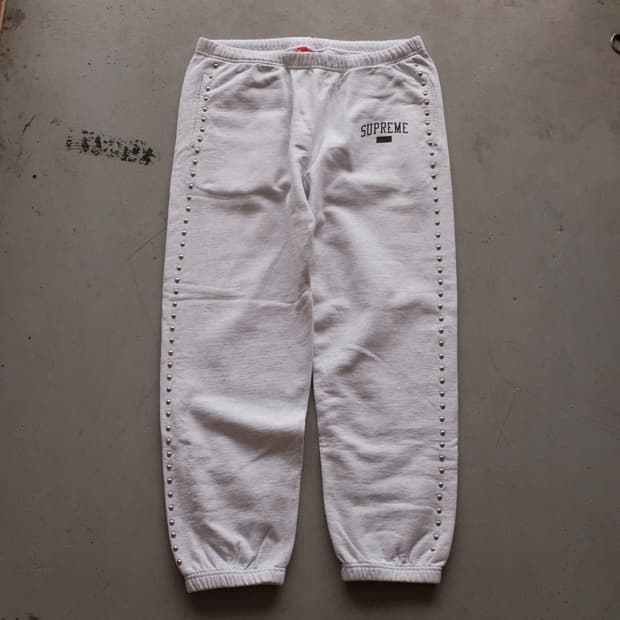 2018FW Supreme Studded Sweat Pants