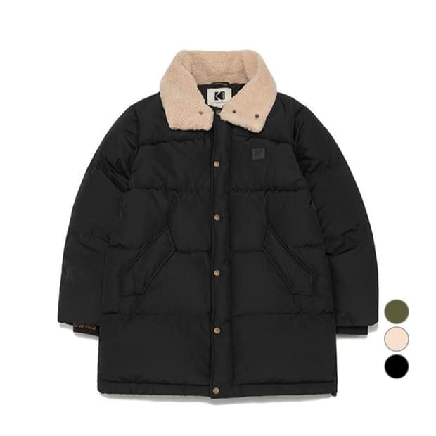 코닥어패럴 남녀공용 브라우니 미들 덕다운 블랙 자켓 사이즈M