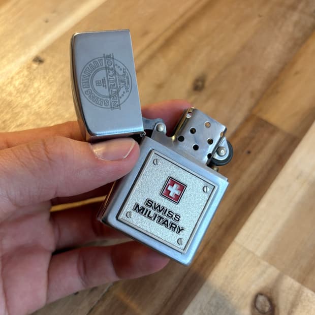 Swiss military zippo lighter