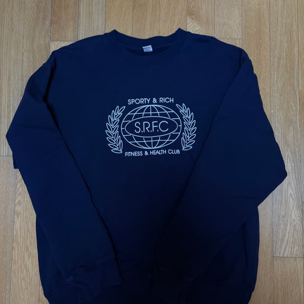 스포티앤리치 맨투맨 네이비 L