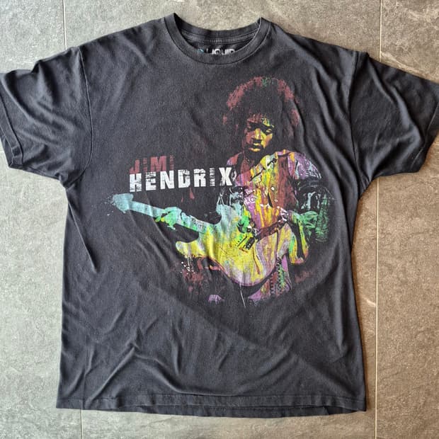 00's Liquid Blue Jimi Hendrix T-Shirt