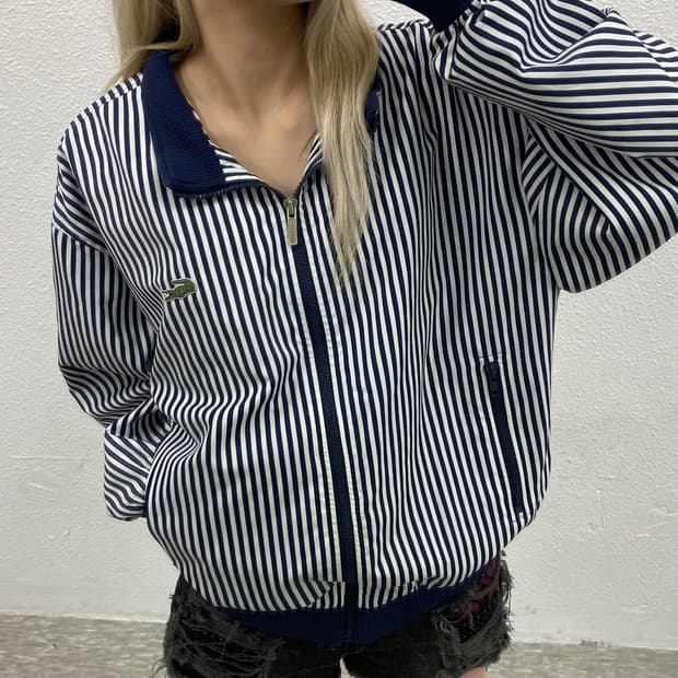 라코스테 미니로고 스트라이프 네이비 폴리쉘 105