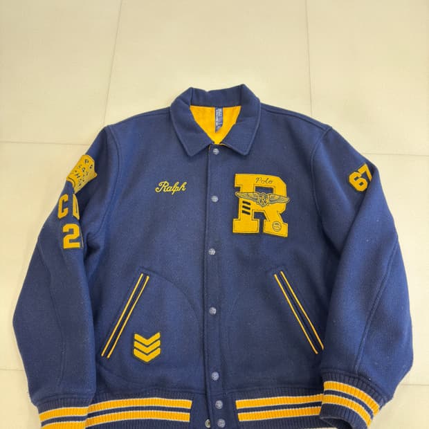 폴로 랄프로렌 리버시블 트윌 새틴 재킷 XL 사이즈 판매합니다