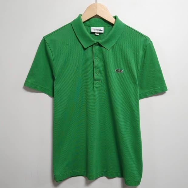 100 LACOSTE 라코스테 스포츠 반팔카라티 그린